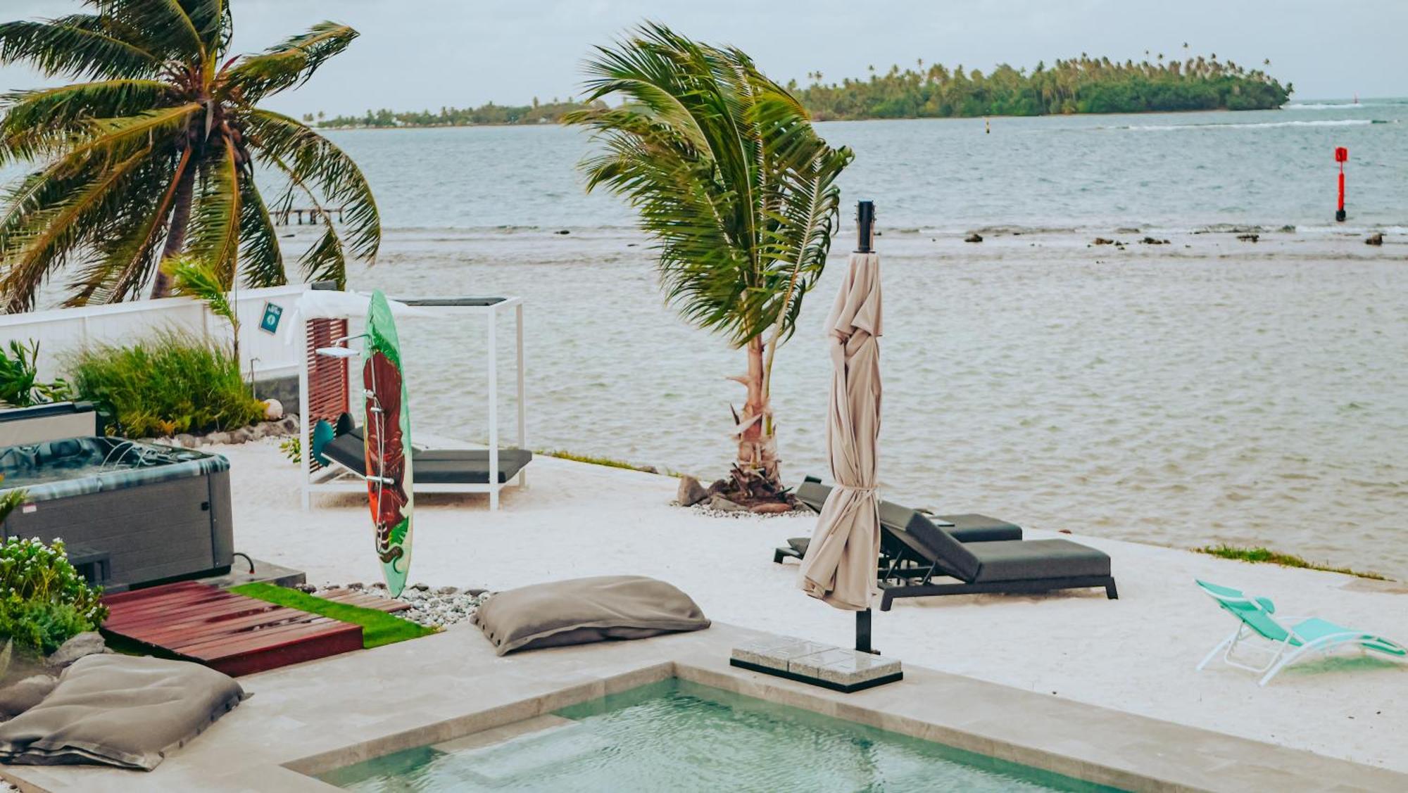 Pension Irivai Appartement Puatou 1 Chambre Bord De Mer Uturoa Bagian luar foto